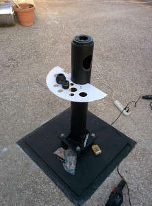Finished pier ready to receive the HEQ5 PRO mount head